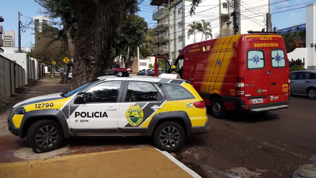 Homem é socorrido ao ser esfaqueado no Centro