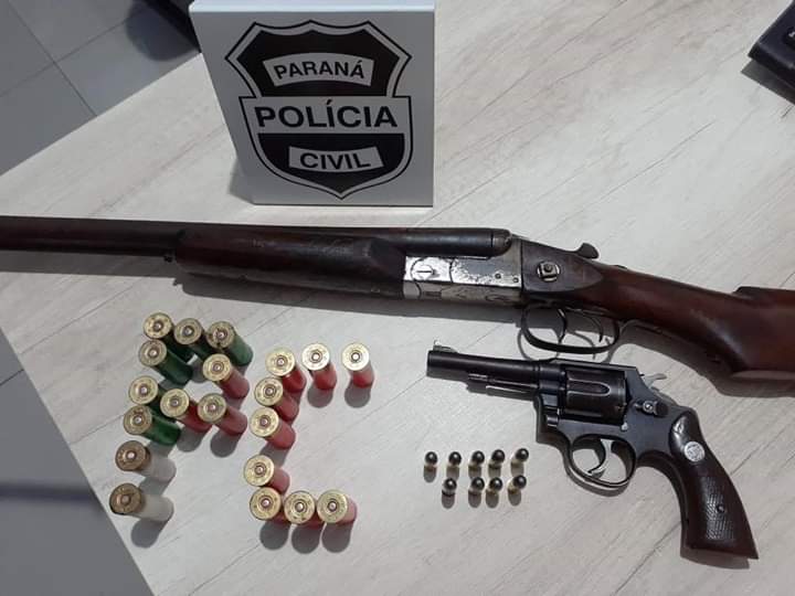 Polícia Civil de Capanema apreende armas de fogo em Pérola do Oeste Imagem referente a Polícia Civil de Capanema apreende armas de fogo em Pérola do Oeste