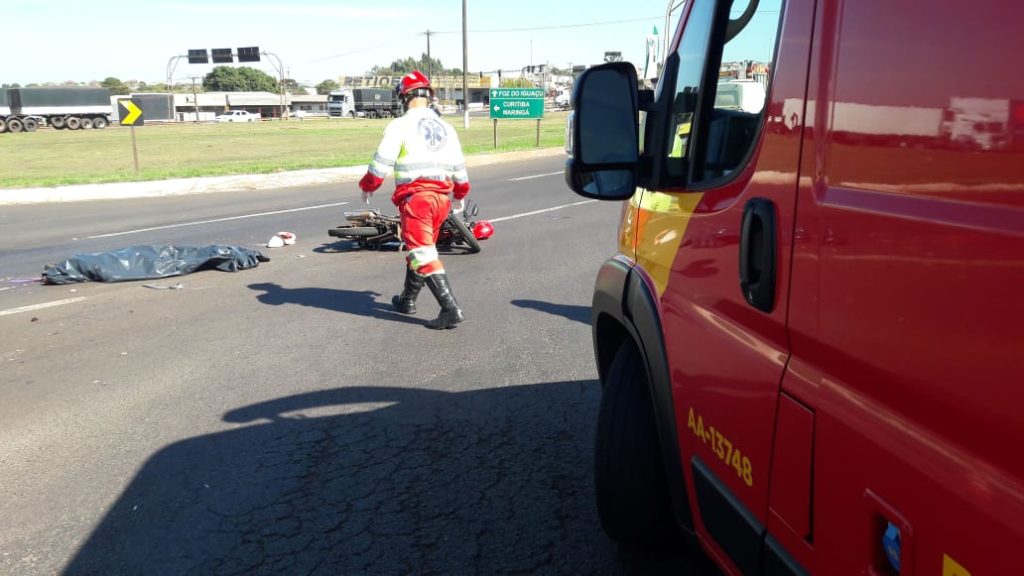 Pai trazia filho a Cascavel de moto para evitar risco de contágio por Covid-19