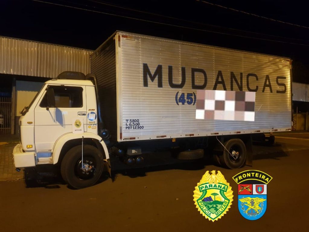 Guaíra: BPFron recupera caminhão que havia sido roubado em Ouro Verde do Oeste