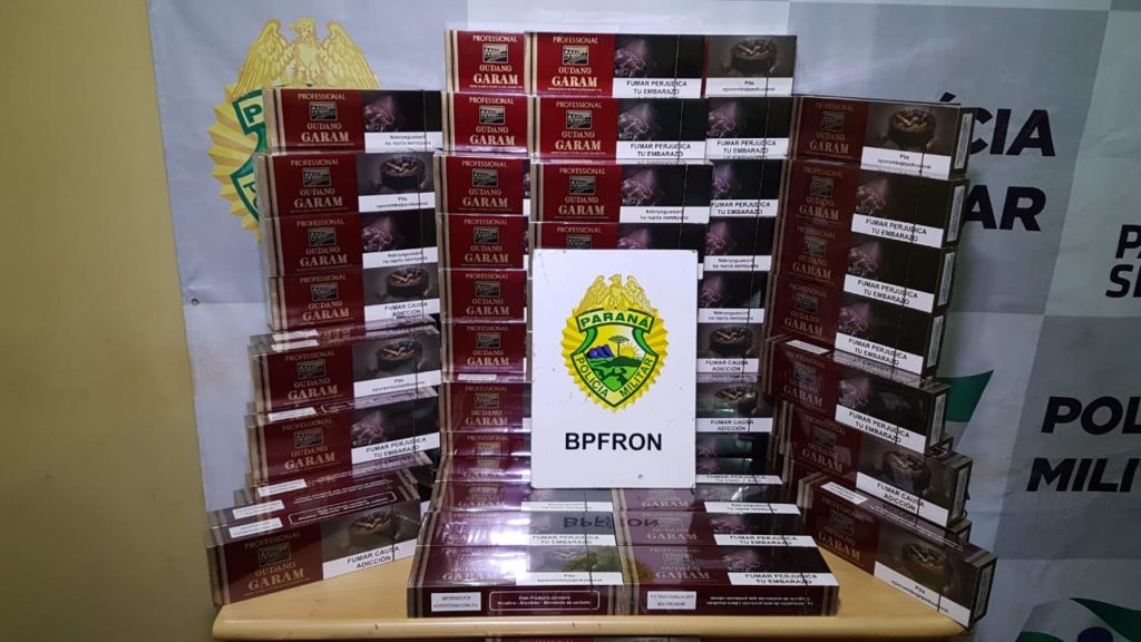 BPFron faz apreensão de cigarros e eletrônicos em Cascavel