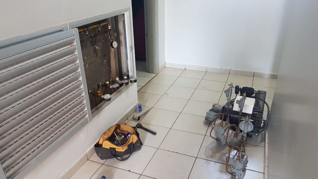 Sistema de gás do Residencial Pazinatto passa por vistoria