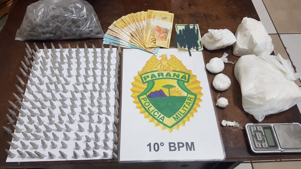 Cerca de R$ 80 mil em drogas é apreendida pela PM em Apucarana