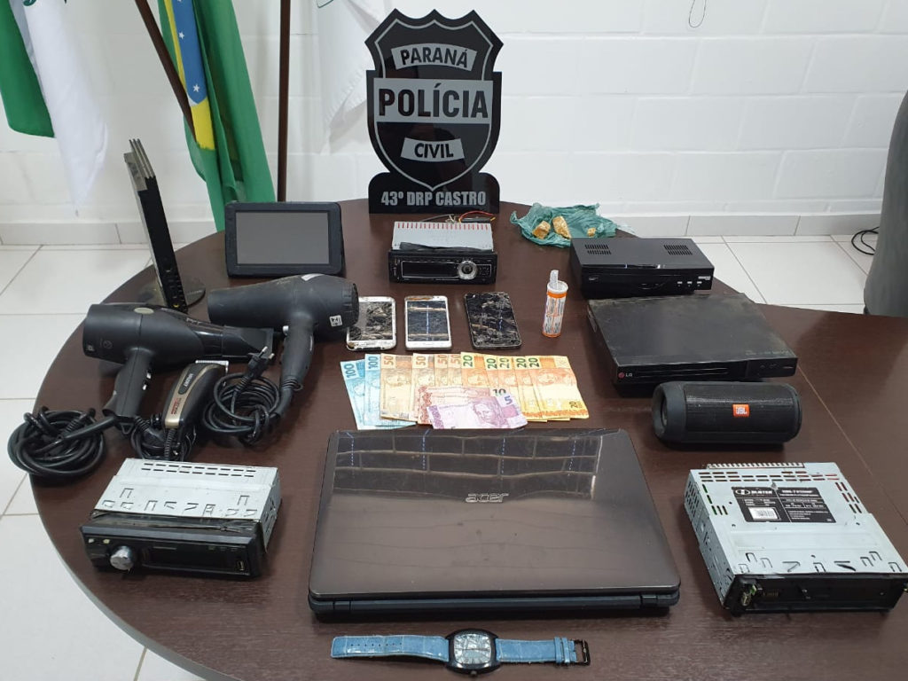 Acusado de tráfico e receptação é preso em Castro