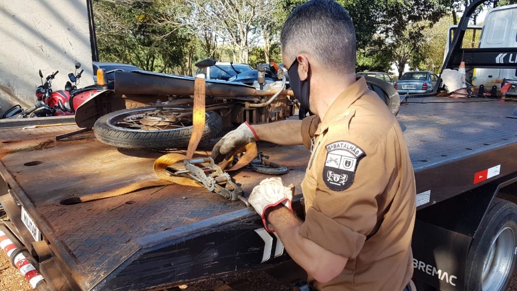 Moto com registro de furto é encontrada batida no Bairro Floresta