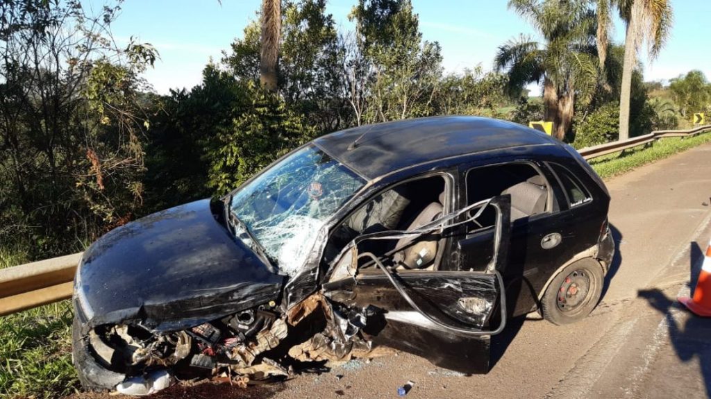 Acidente na PRc-280 envolve dois veículos entre Pato Branco e Mariópolis