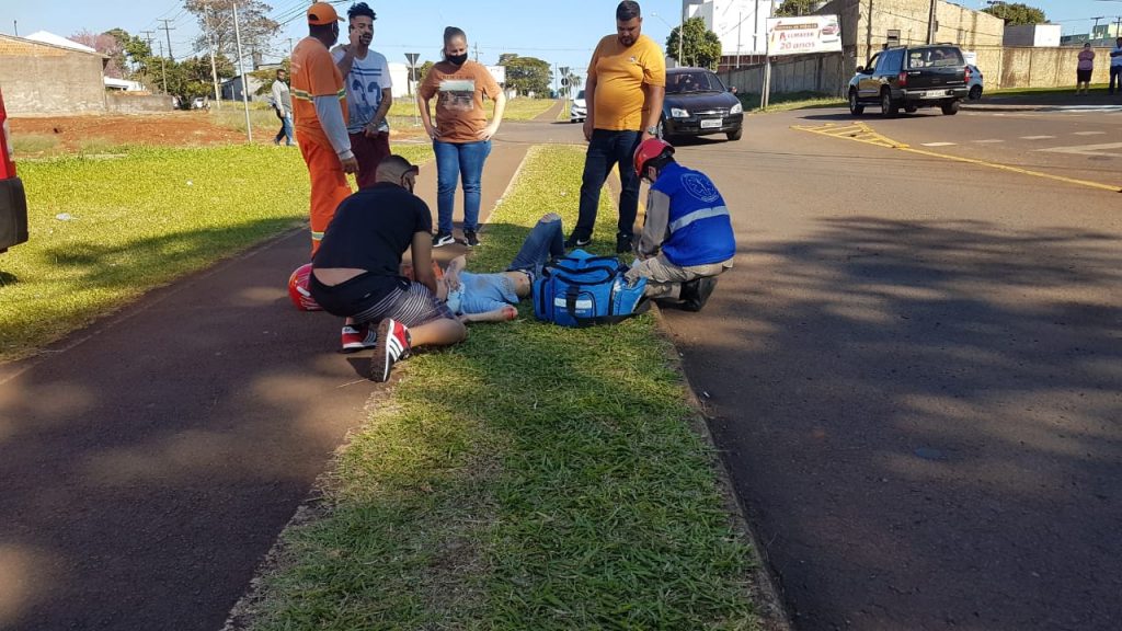 Dois ficam feridos acidente no Bairro São Cristóvão