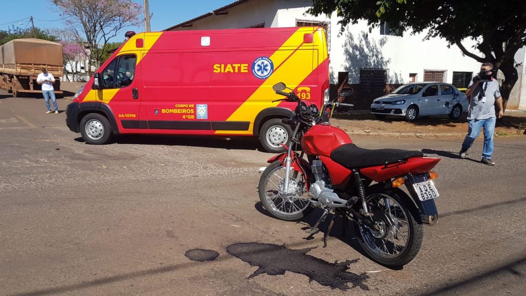 Acidente de trânsito é registrado no Bairro Cataratas Acidente de trânsito é registrado no Bairro Cataratas