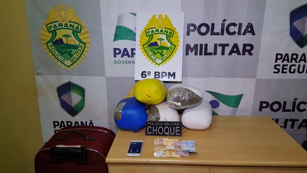 Jovem é detido com maconha na Rodoviária de Cascavel