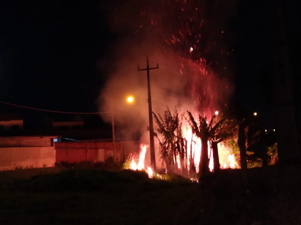 Incêndio ambiental é registrado no Bairro Floresta