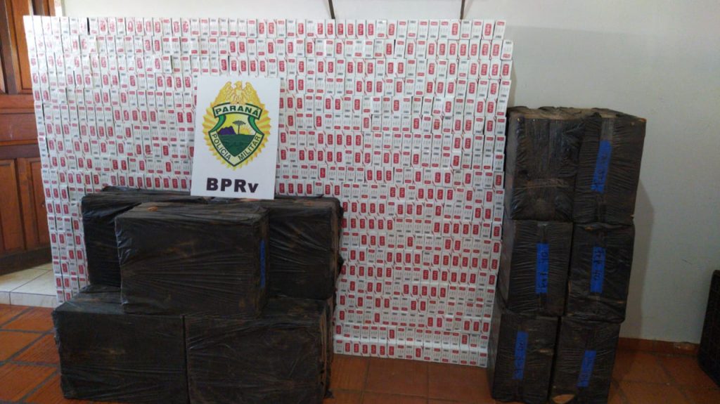 Polícia Rodoviária Estadual apreende 17 mil maços de cigarros contrabandeados