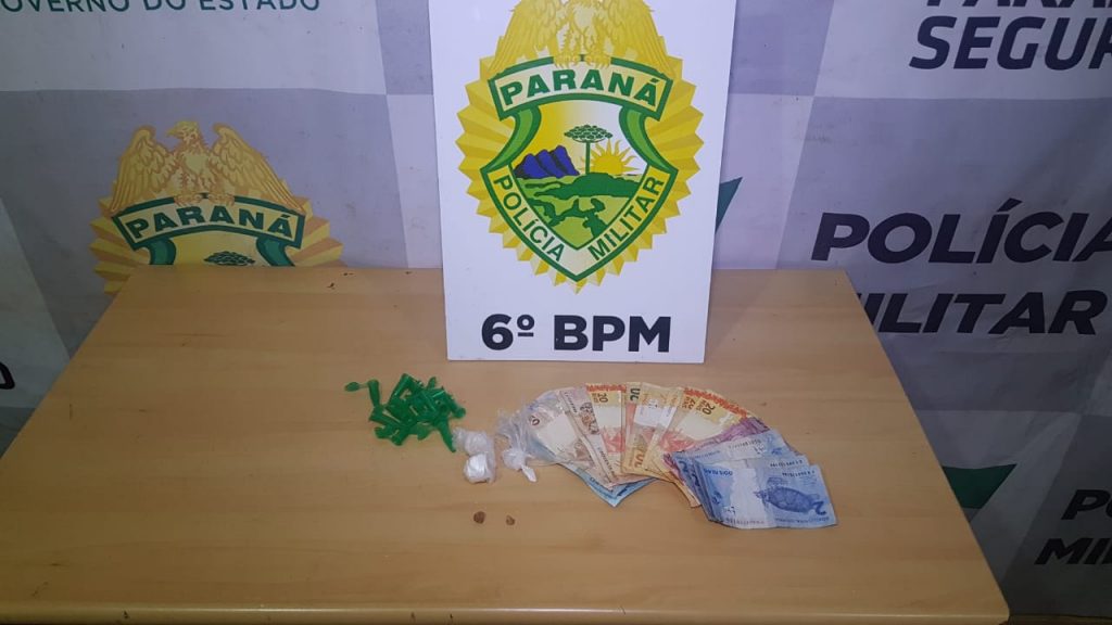 Casal é preso com entorpecentes em ação da PM no Bairro XIV de Novembro