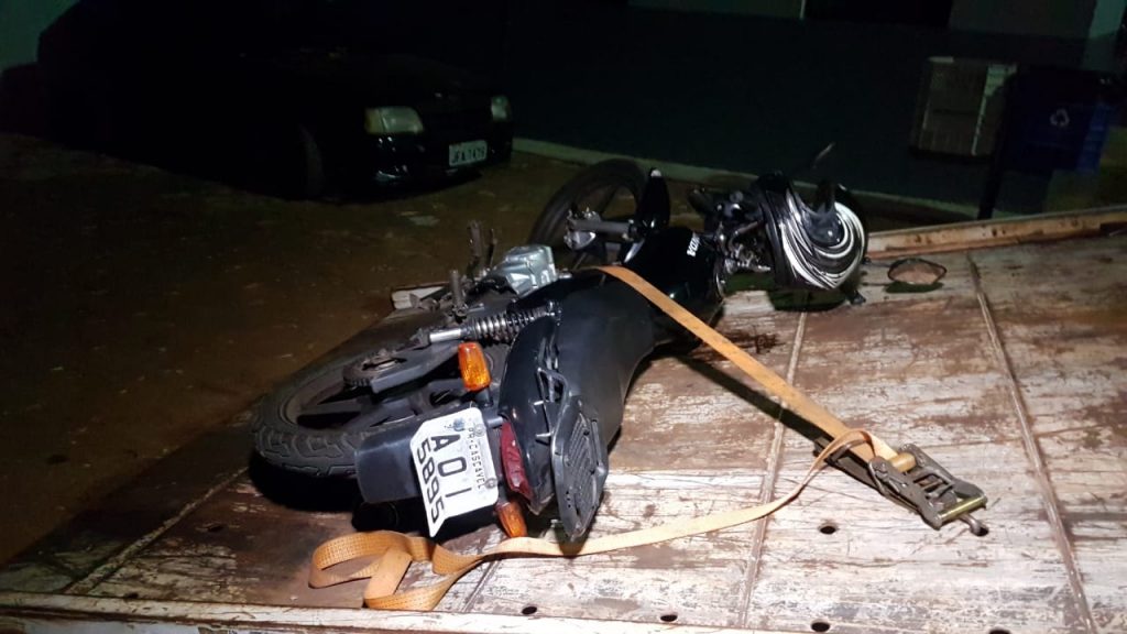 Moto furtada na Rua Erechim é encontrada com casal no Centro