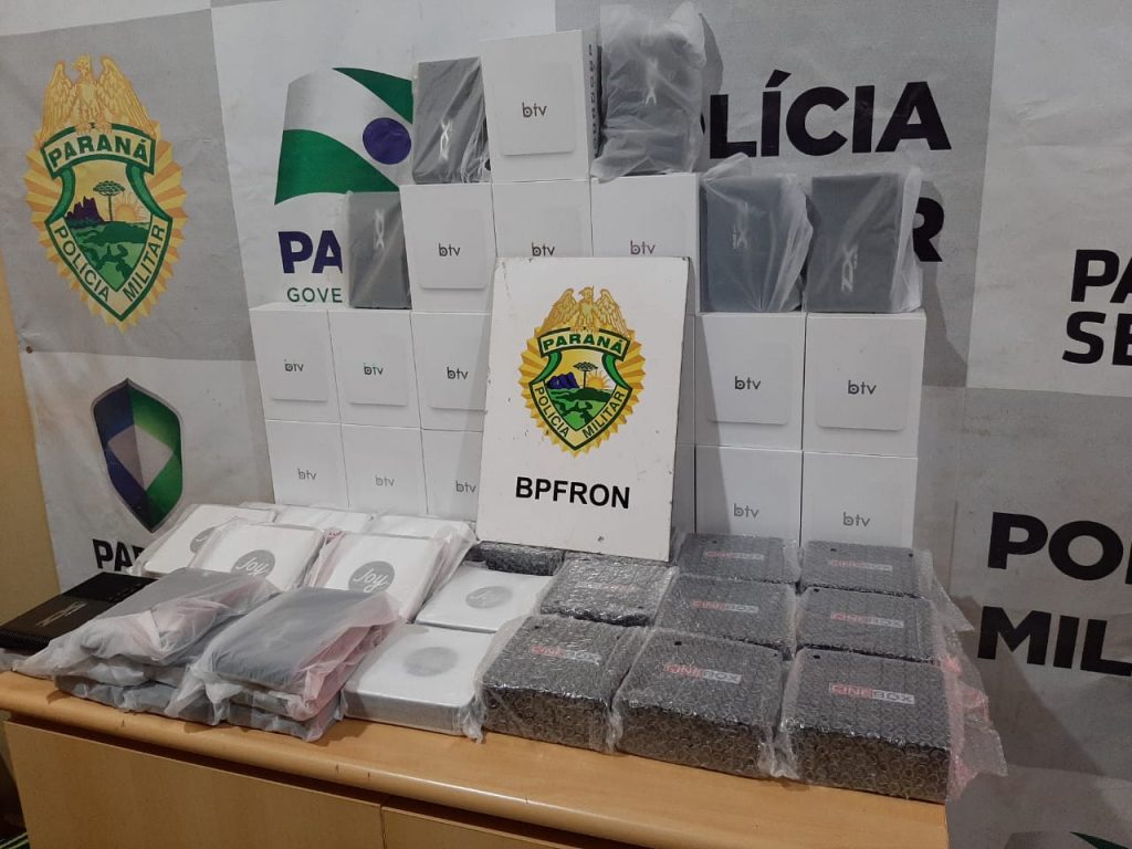 Carga de eletrônicos avaliada em R$ 45 mil é apreendida na BR-277