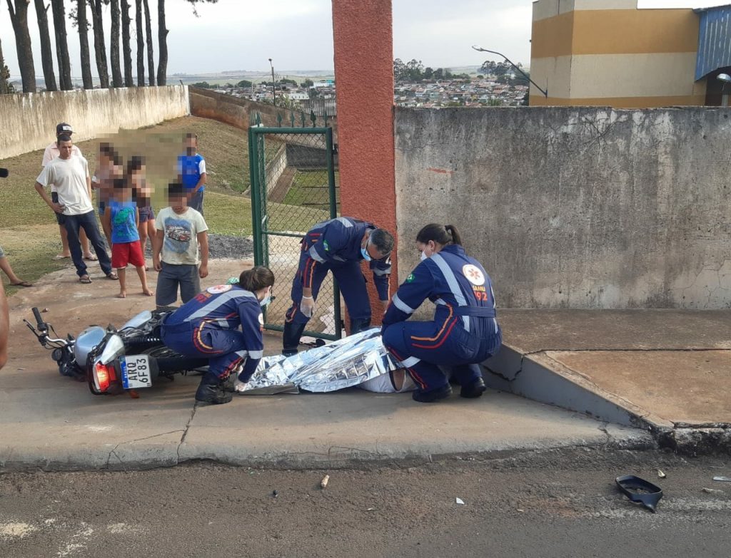 Motociclista morre em acidente no Jardim Novo Bandeirantes, em Cambé