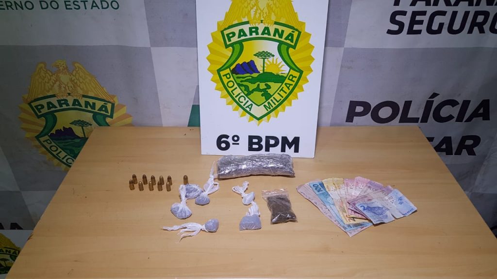PM detém indivíduo e faz apreensão de drogas, munições e dinheiro no Jardim Veneza