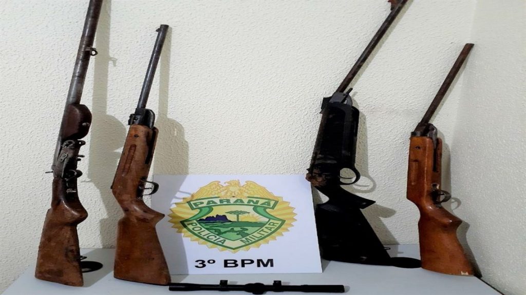 PM apreende armas de fogo e cumpre mandado de prisão no Sudoeste