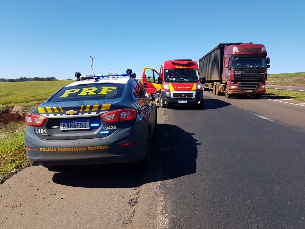 Duas pessoas se ferem em queda de moto na rodovia BR-467
