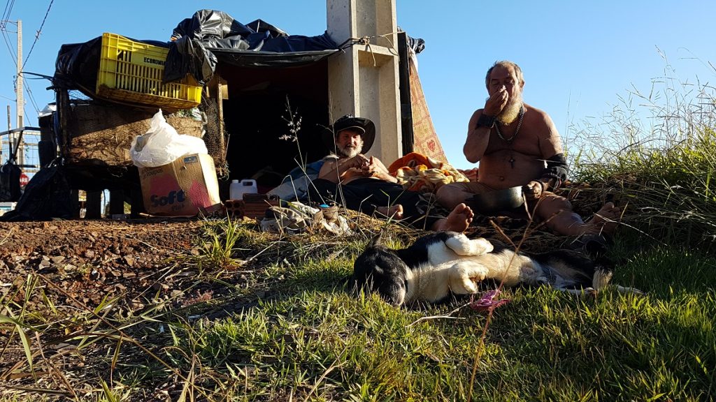 Há 5 anos em situação de rua, homem vive em pequeno barraco às margens da BR-277 em Cascavel