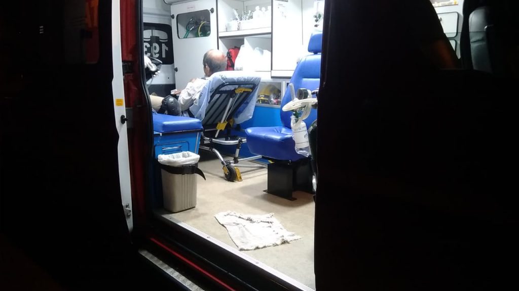 Idoso fica ferido ao sofrer queda no Bairro Santa Felicidade