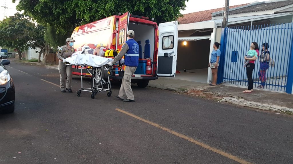 Idosa de 75 anos é socorrida no Bairro Santa Felicidade