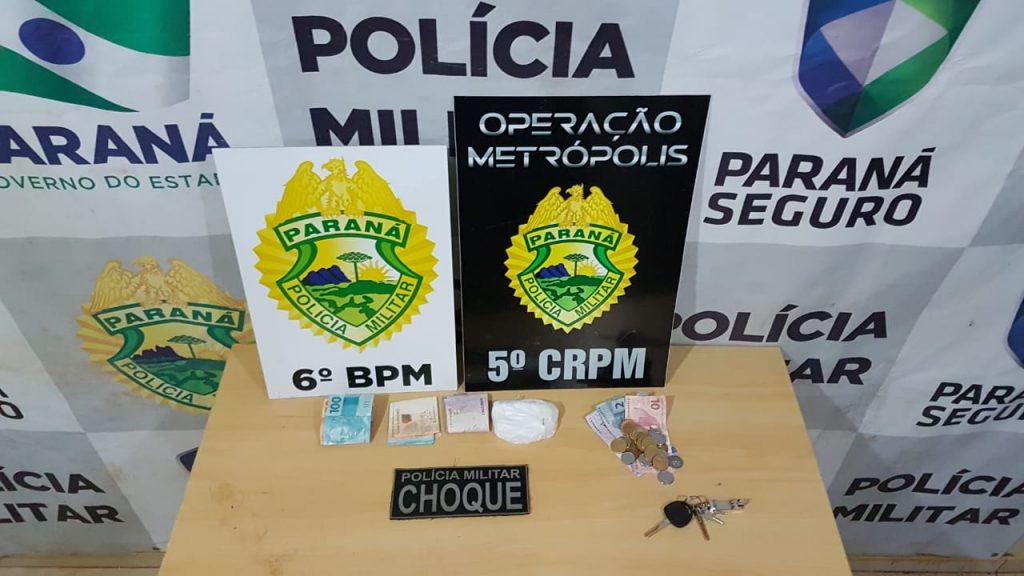 Pelotão de Choque apreende cocaína e dinheiro, além de prender três no Tropical