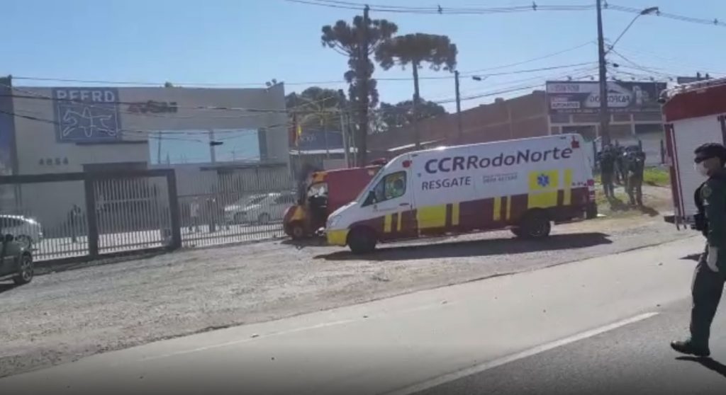 Motorista fica gravemente ferido em acidente às margens da BR-277