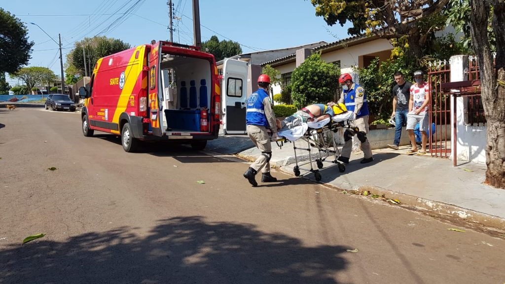 Homem fica ferido ao sofrer queda no Bairro Floresta