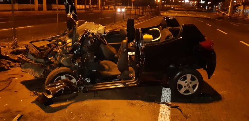 Grave acidente é registrado na BR-376, perímetro urbano de Maringá