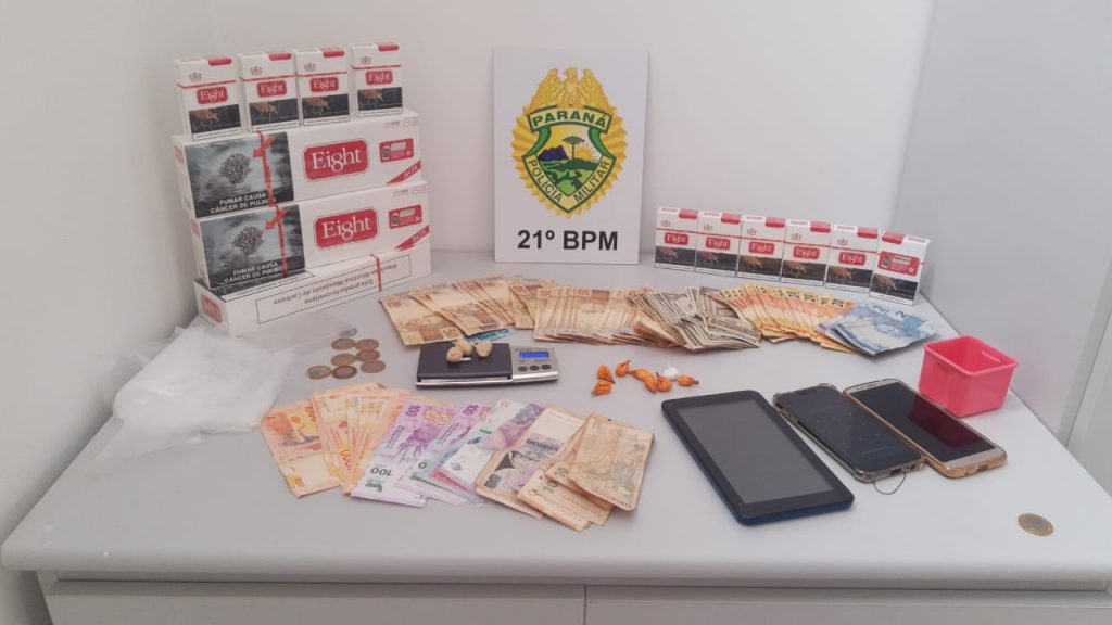 PM prende dois homens por tráfico de drogas em Santo Antônio do Sudoeste