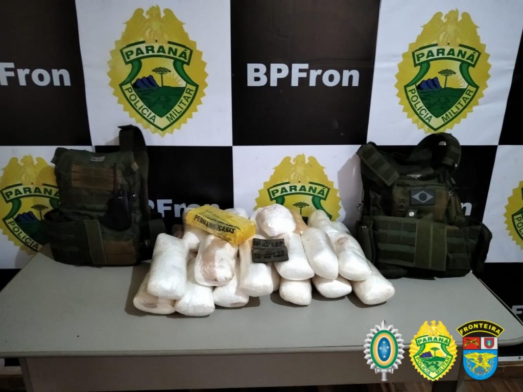 Exército apreende 25 kg de cocaína e 1 kg de crack durante ação em Guaíra; BPFron prestou apoio