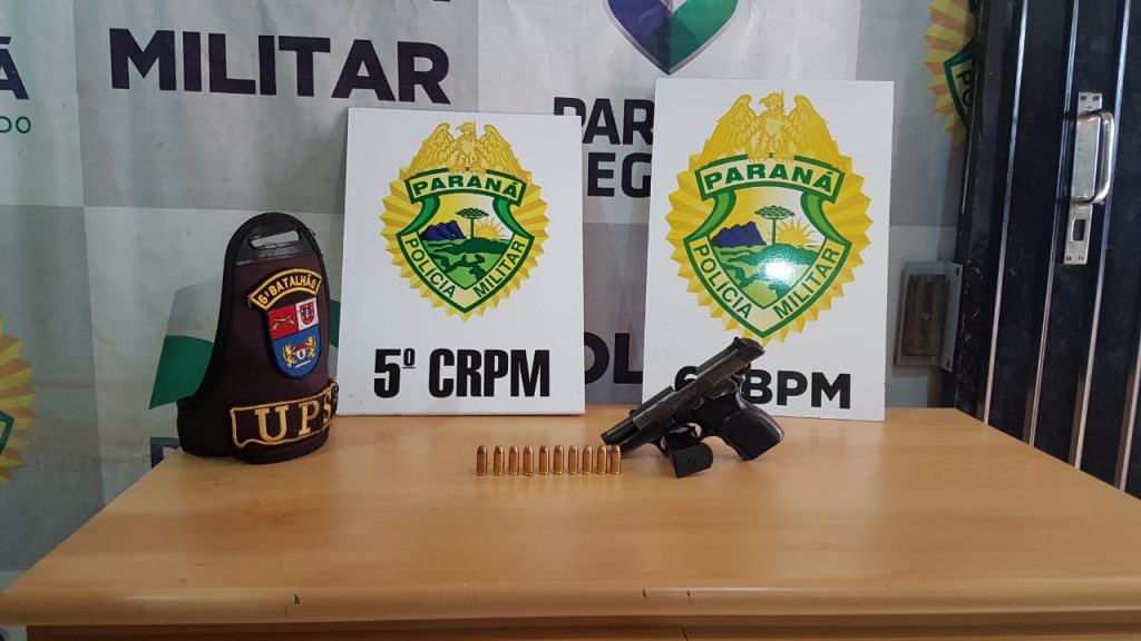Homem que efetuou disparo contra mulher no Riviera é preso e pistola é apreendida