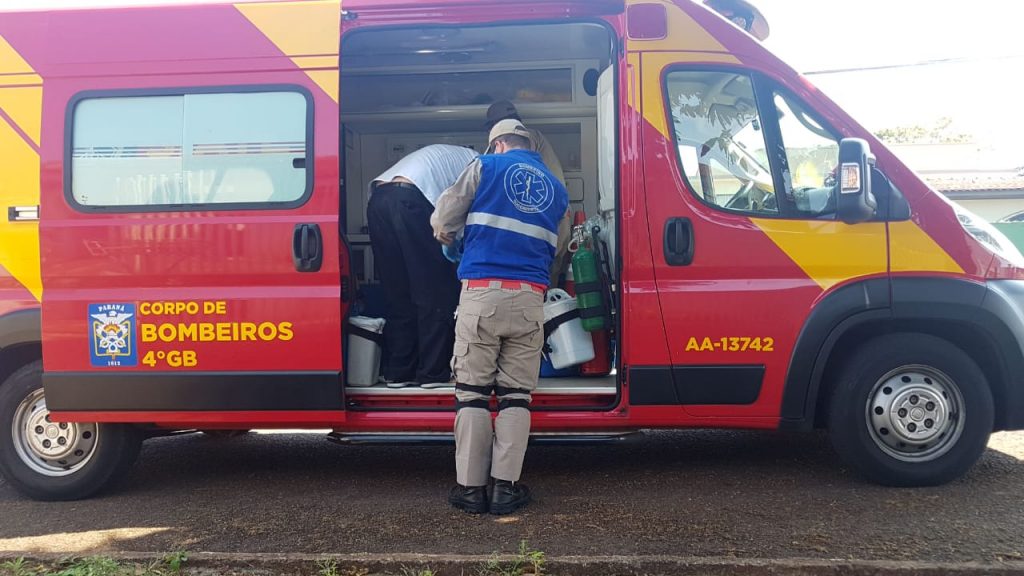 Idoso de 74 anos se fere com equipamento de serra e é socorrido pelo Corpo de Bombeiros