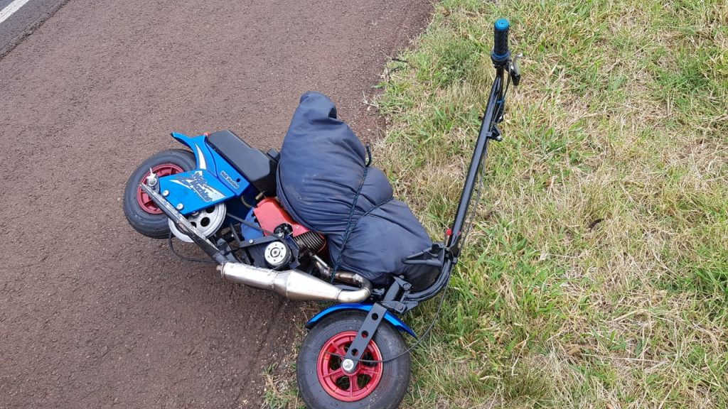 Patinete motorizado furtado em Cascavel é recuperado em Céu Azul