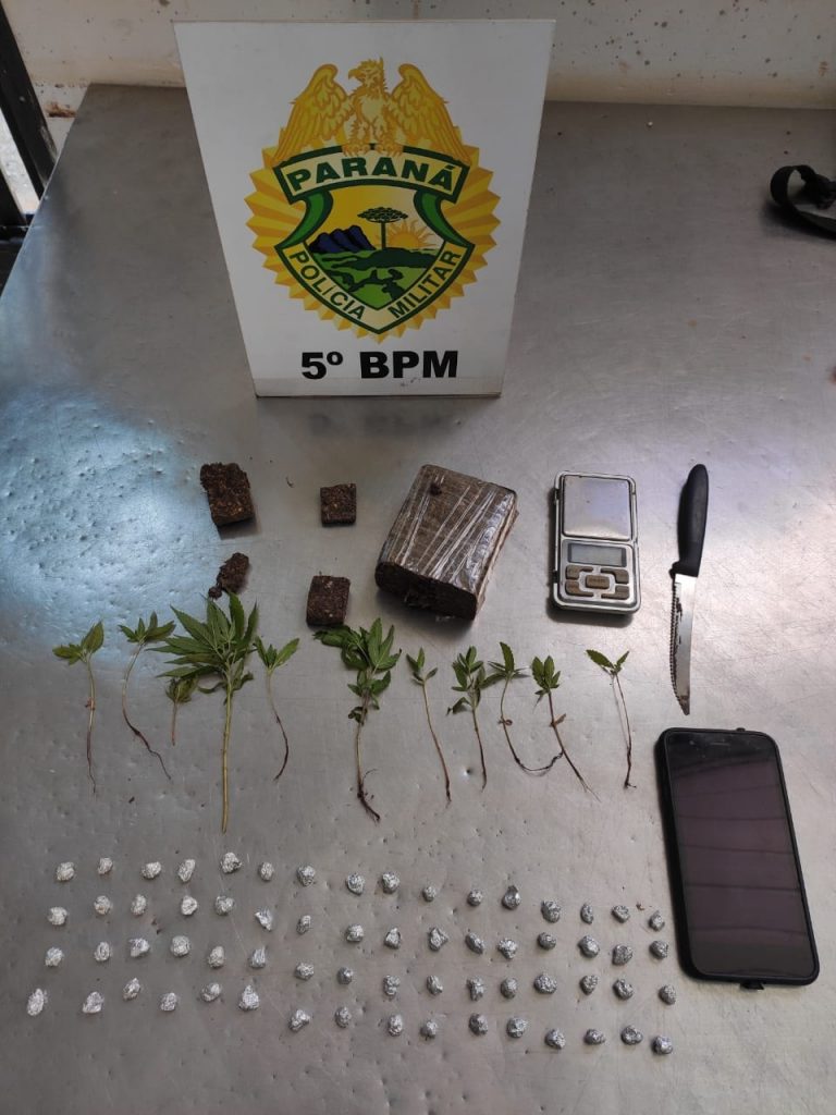 Homem é preso por tráfico de drogas em Cambé