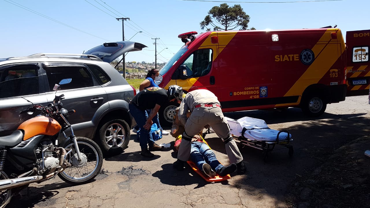 Motociclista Fica Ferido Em Acidente Na Marginal Da Br 277 Em Cascavel