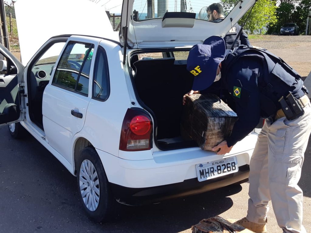 PRF apreende maconha na BR-163, em Lindoeste