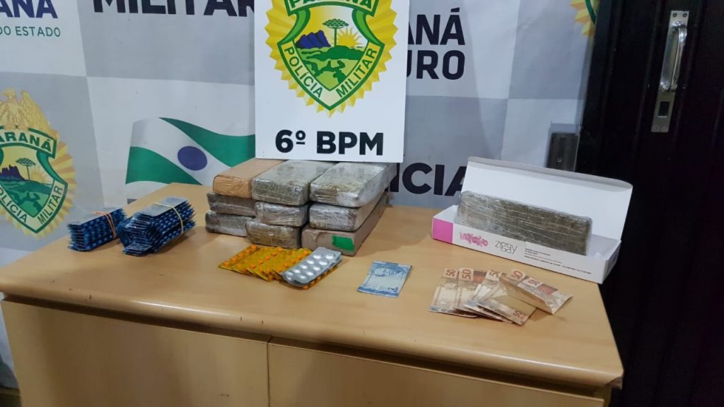Quarteto envolvido com tráfico de drogas é detido pela Polícia Militar
