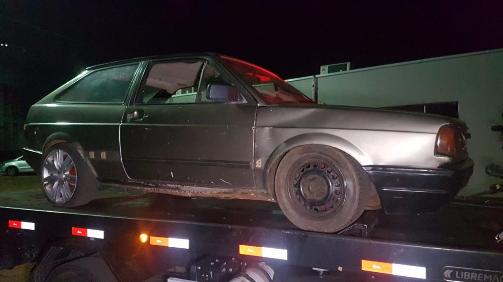 Veículo Gol com registro de furto é recuperado pela PM
