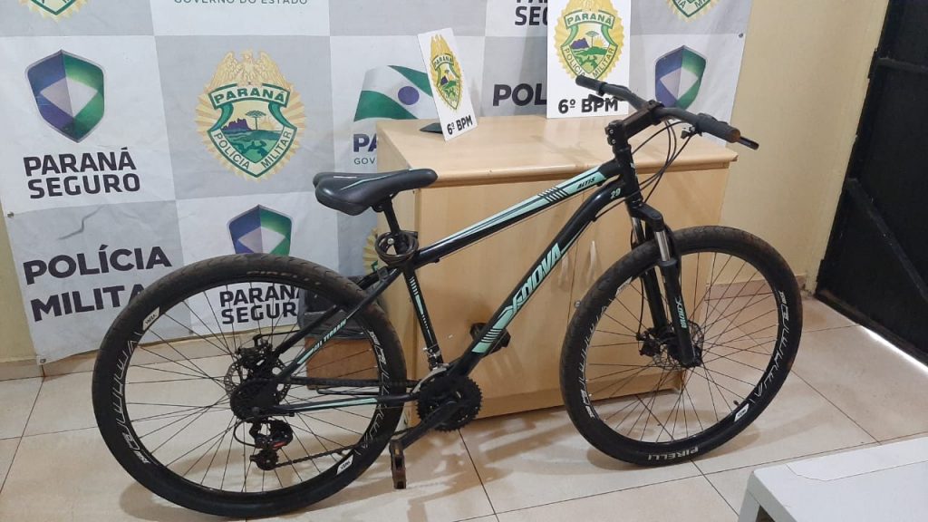 Bicicleta furtada no Country é recuperada pela PM