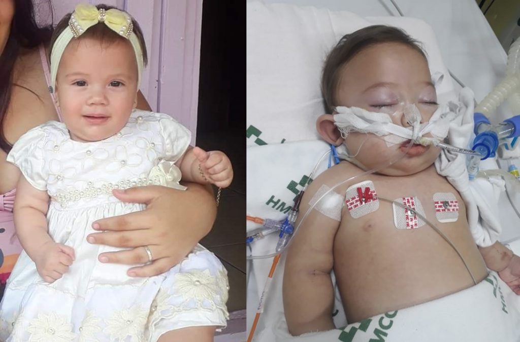 Ajude a Mariana: sem diagnóstico preciso, criança de 7 meses tem piora no quadro e família pede ajuda