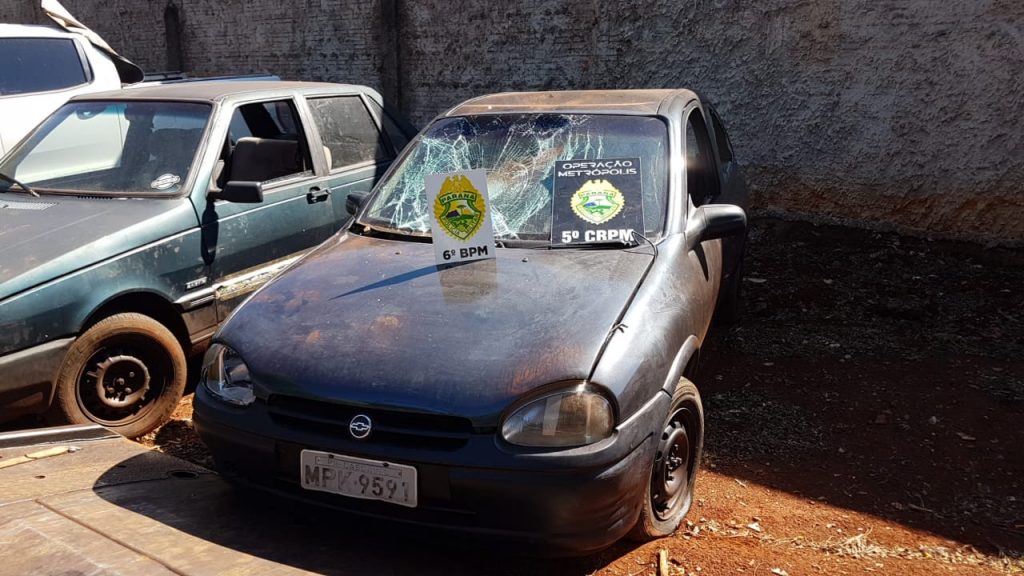 Corsa furtado na Avenida Brasil é localizado no Loteamento Siena