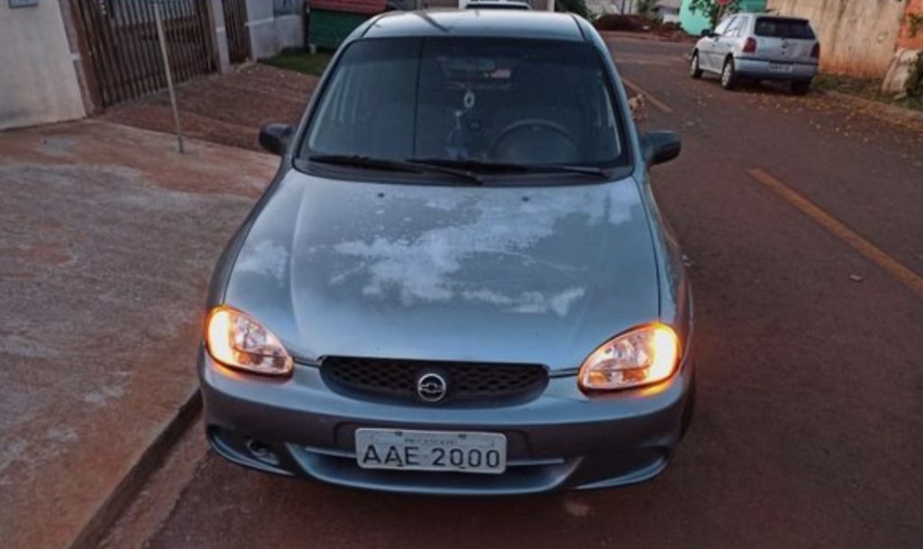 Veículo Corsa Wind foi furtado durante a madrugada no Centro de Cascavel