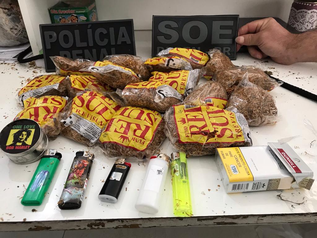 Agentes penitenciários impedem entrada de 1,2 quilos de maconha, celulares e ilícitos em unidade prisional