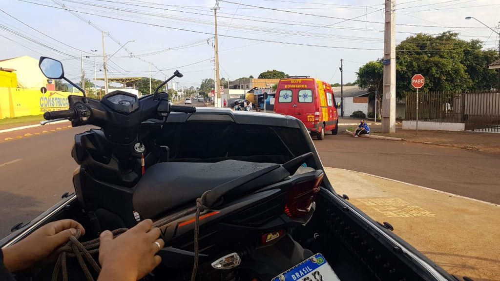 Homem de 51 anos é socorrido em acidente na Av. Tito Muffato