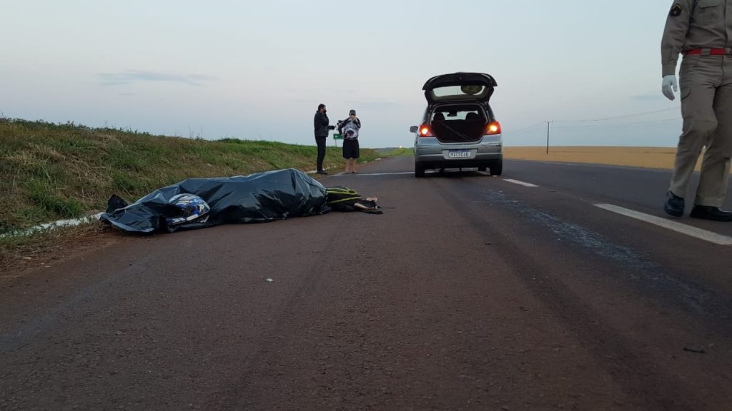 Motociclista que morreu em acidente na BR-467 é Ademar Maffioleti
