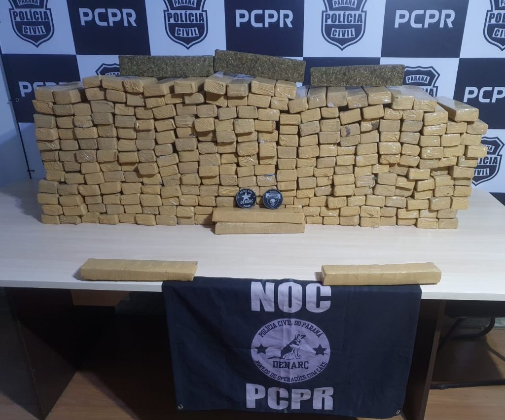 Denarc e DH apreendem 250 quilos de maconha que seriam entregues no Rio Grande do Sul