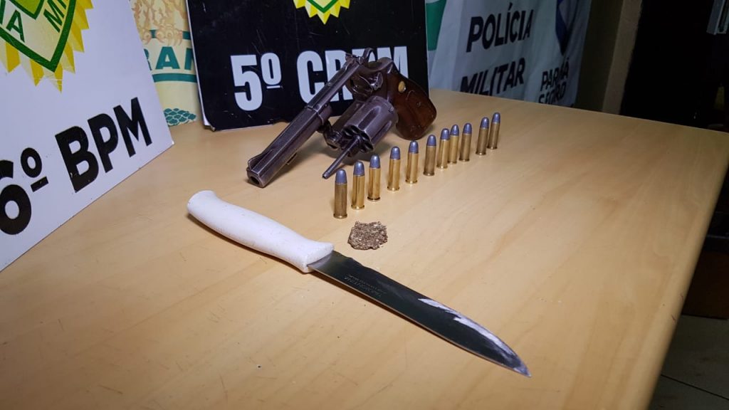 Ameaçando vizinhos, homem é detido no Jaborá com arma de fogo