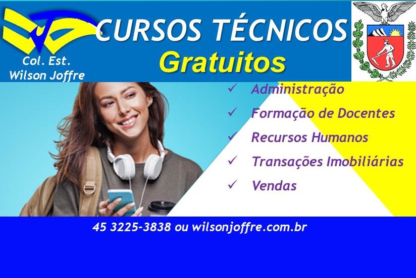 Colégio Wilson Joffre está com vagas abertas para cursos técnicos