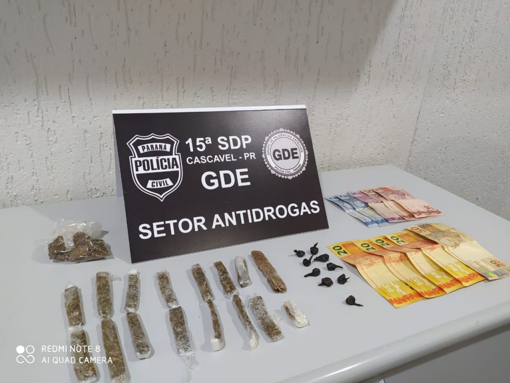 Ação do GDE em combate ao tráfico de drogas em Cascavel resulta em prisão e apreensão Ação do GDE em combate ao tráfico de drogas em Cascavel resulta em prisão e apreensão